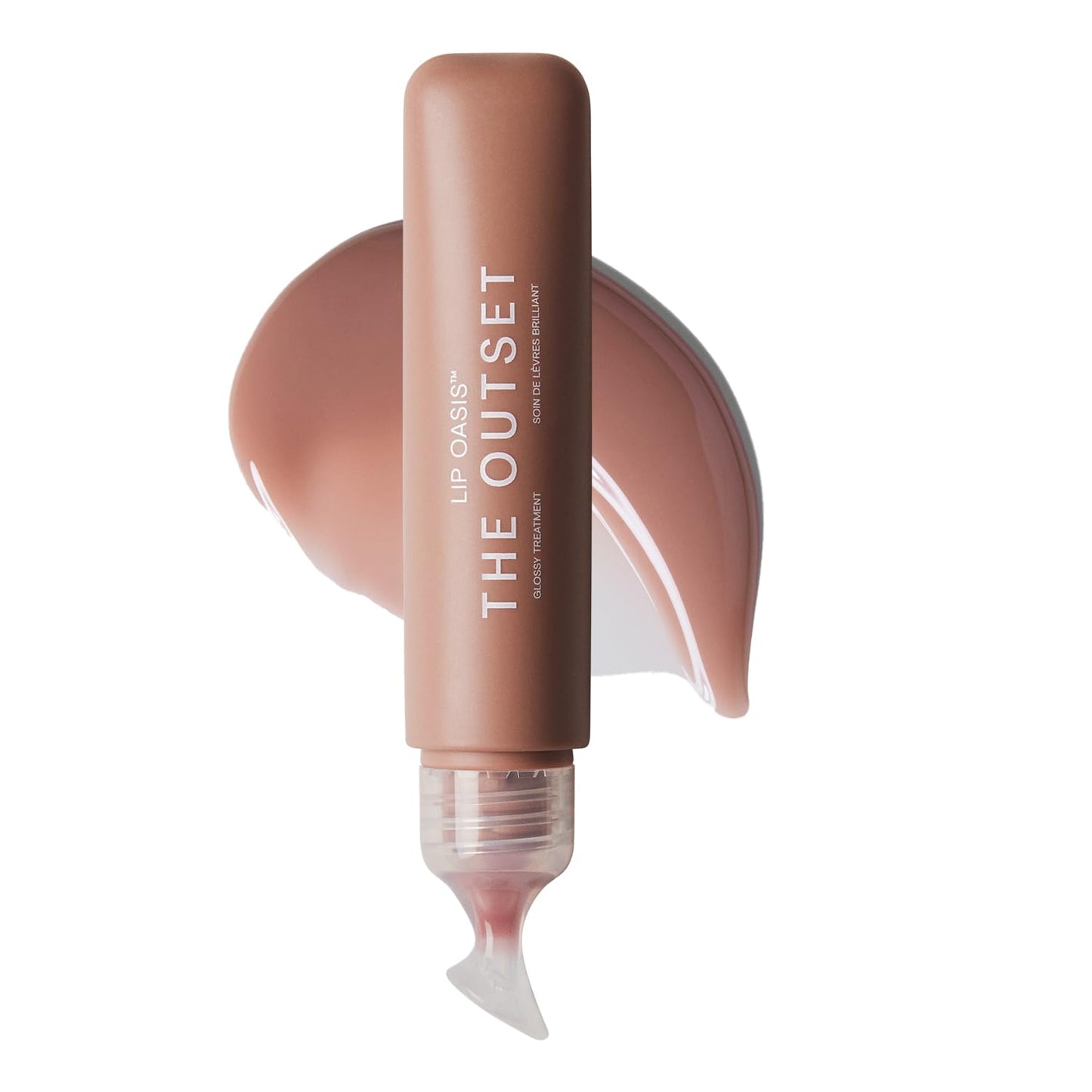 The Outset Lip Oasis Hydrating Lip Balm, Glossy Moisturizing Lip Treatment for Dry, Sensitive Lips, Clean, Vegan & Gluten-Free, Sheer Tint Dune, 0.3 Beauty and Personal Care The Outset