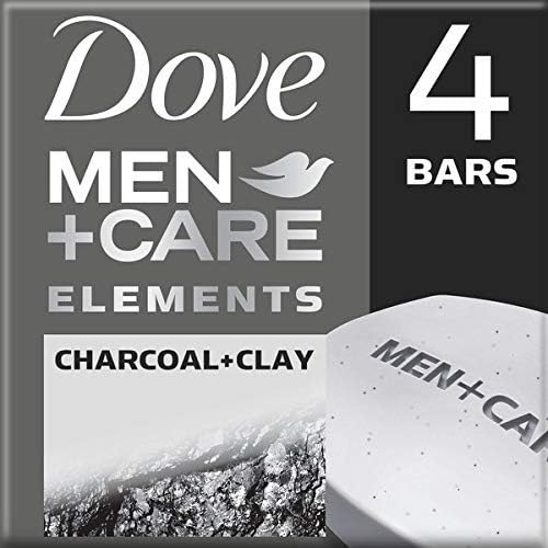 Dove Men+Care Elements Body and Face Bar Charcoal + Clay 4 oz, 4 Bar Beauty & Personal Care Dove