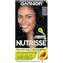 Garnier Nutrisse Nourishing Hair Color Creme, 11 Blackest Black (Packaging May Vary) Beauty & Personal Care Garnier