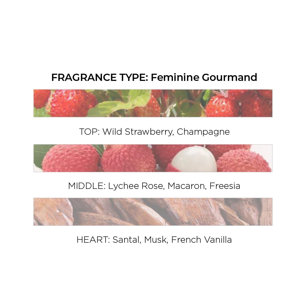 Michel Germain Emily in Paris Heartfelt Eau de Parfum Fragrance Spray, Feminine Gourmand Scent, Top Notes of Strawberry, Women's Perfume, 1 Fl Oz Beauty & Personal Care Michel Germain