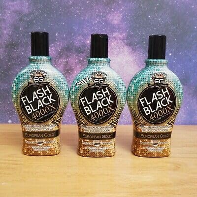 European Gold Flash Black 4000X Indoor Tanning Lotion with Time-Release DHA Bronzers, 12 oz Beauty & Personal Care Flash Black