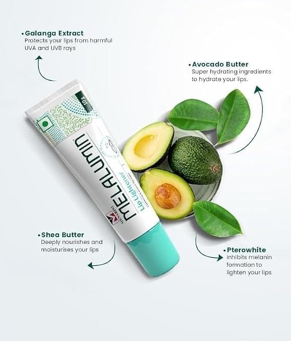MELA-LUMIN Lip Lightener SPF 15, 10 Gm, Pack of 1 Beauty and Personal Care Homvera cutlery