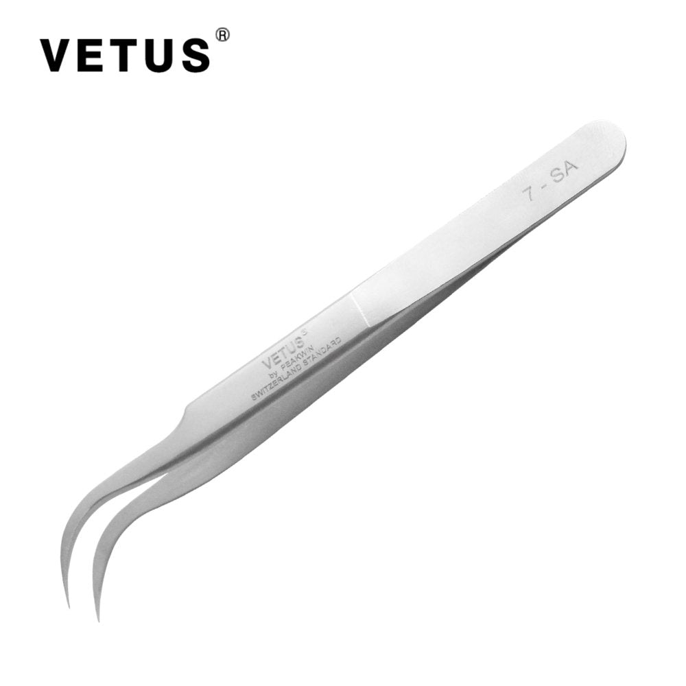 Vetus Tweezer Non-magnetic Stainless Steel Slant Tip 7-SA Beauty and Personal Care SZELES