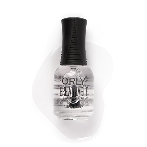 Orly Breathable Nail Color, Treatment + Shine "Clear Coat", 0.6 Fluid Ounce, 24903 - Treatment Shine Top (W-C-12373) Beauty & Personal Care Orly