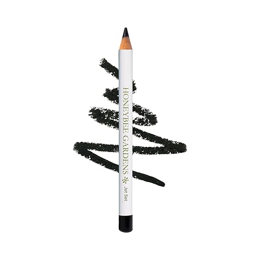 Honeybee Gardens Effortless Eye Liner Pencil in Jet Set Black, Rich Pigmentation, Smooth, Long-Wearing, Vegan, Gluten-Free Beauty & Personal Care Honeybee Gardens