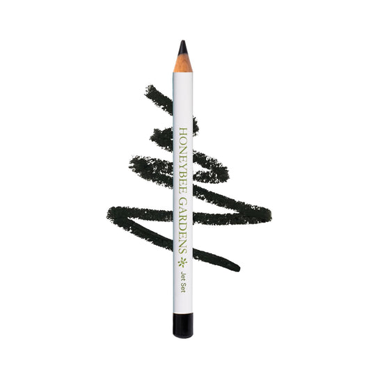 Honeybee Gardens Effortless Eye Liner Pencil in Jet Set Black, Rich Pigmentation, Smooth, Long-Wearing, Vegan, Gluten-Free Beauty & Personal Care Honeybee Gardens