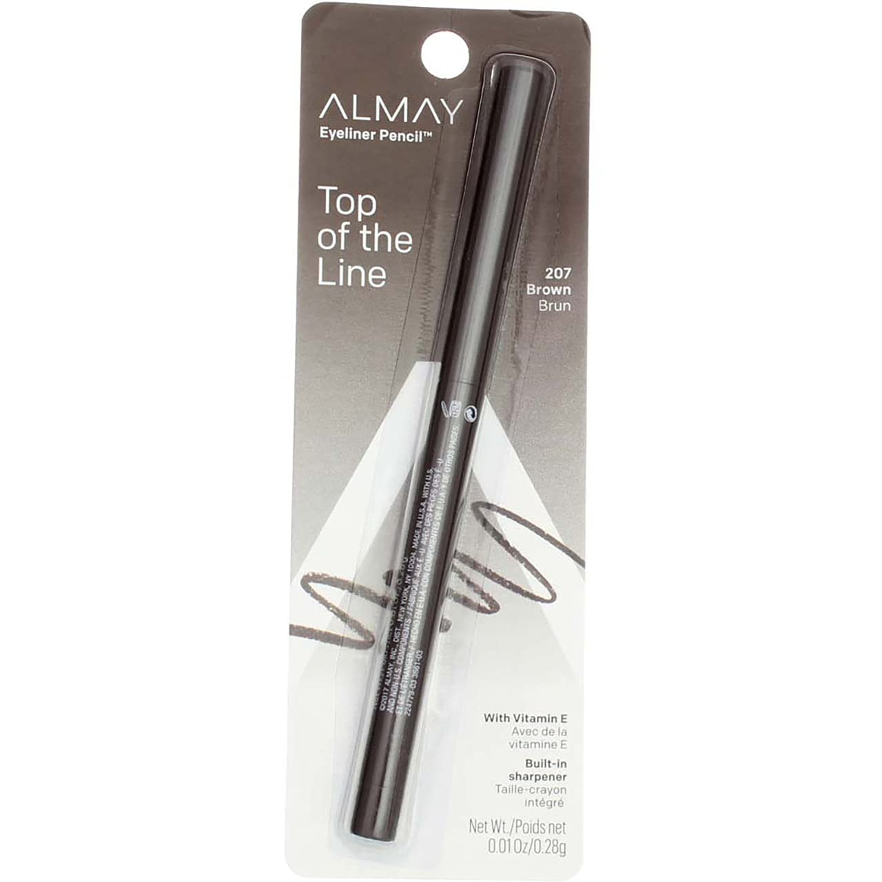 ALMAY Eyeliner Pencil, Brown [207], 0.01 oz ( Pack of 5) Beauty & Personal Care REVLON