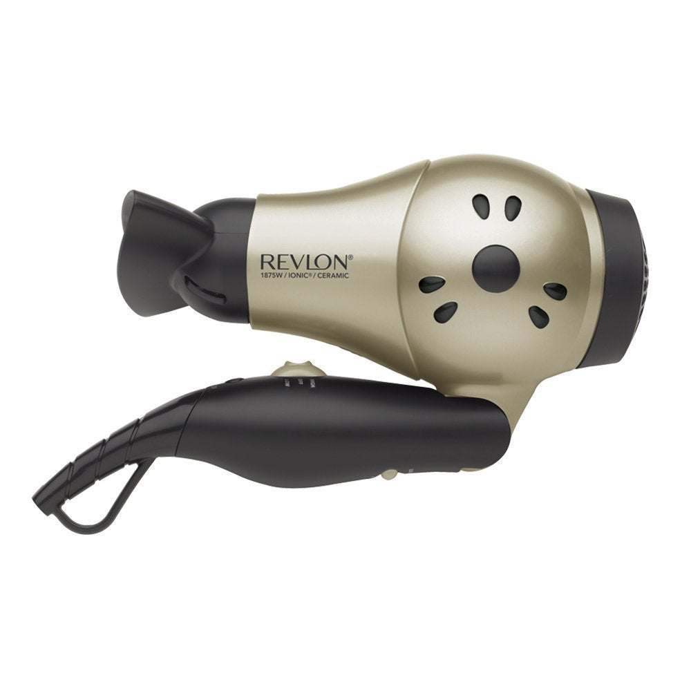 REVLON 1875W Compact Folding Handle Hair Dryer | Great for Travel Beauty & Personal Care Helen Of Troy