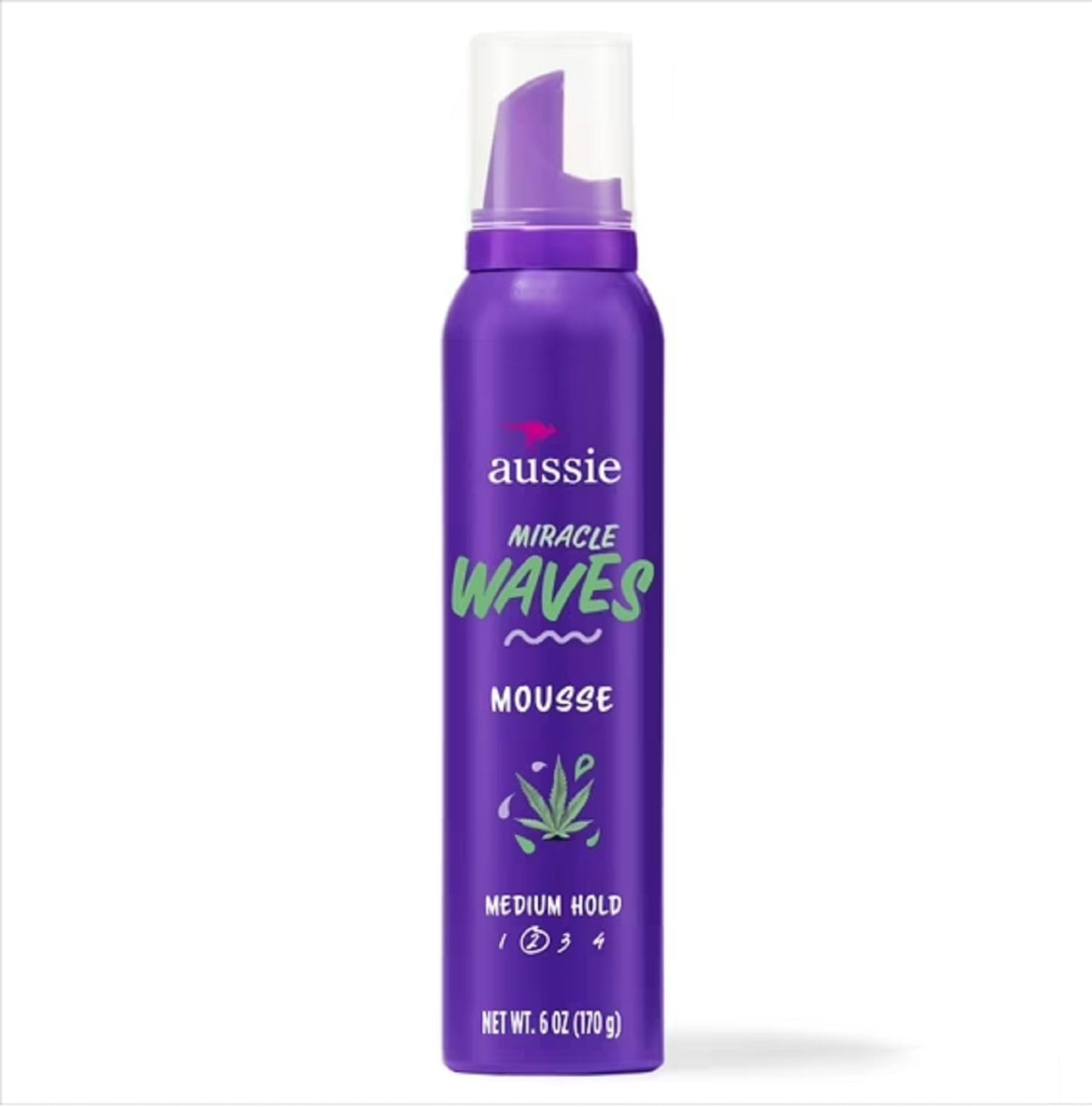 Aussie Miracle Waves Soft Wave Mousse with Hemp Seed Oil, Paraben Free, Sulfate Free, Unisex 6 oz. Beauty & Personal Care Aussie