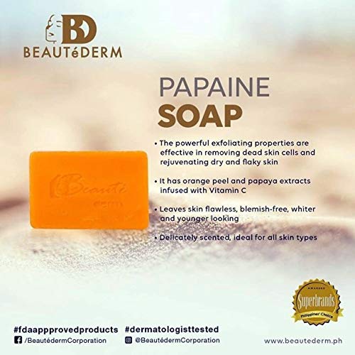 Beautéderm Papaine Soap 2 for $20 0.0705 Ounce Beauty & Personal Care Beautederm