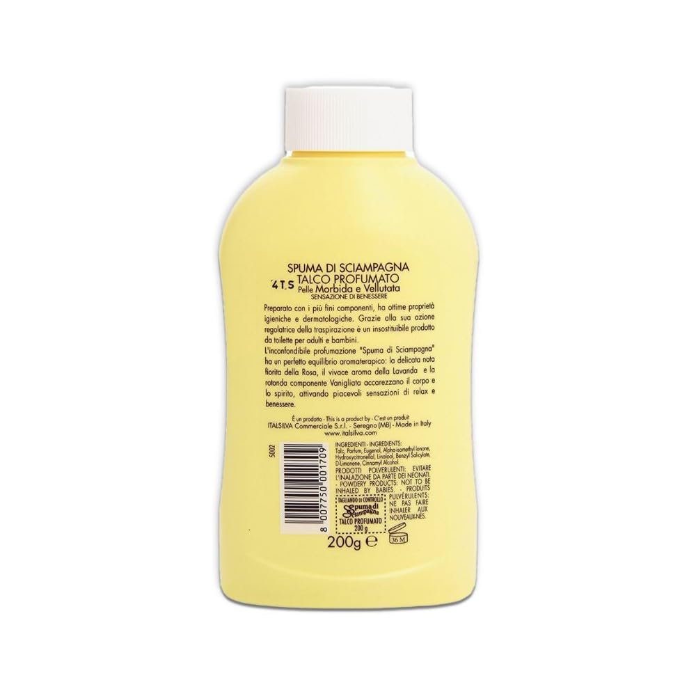 Spuma di Sciampagna Scented Talc Jar, 200 g Beauty & Personal Care Spuma di Sciampagna