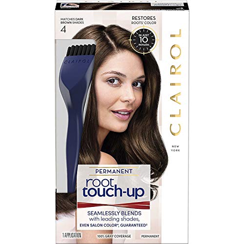 Clairol Permanent Root Touch-Up Kit, Dark Brown 4, 1 Application each (Value Pack of 8) Beauty & Personal Care NICE 'N EASY
