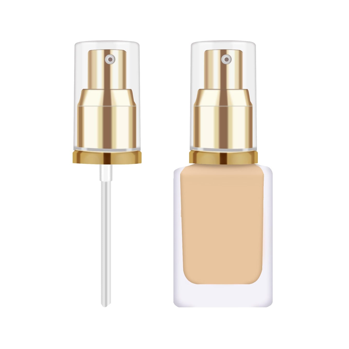 Chris.W 2Pack Foundation Pump Fit for Estee Lauder Double Wear Foundation DW Replacement Pump(Gold) Beauty & Personal Care Chris.W