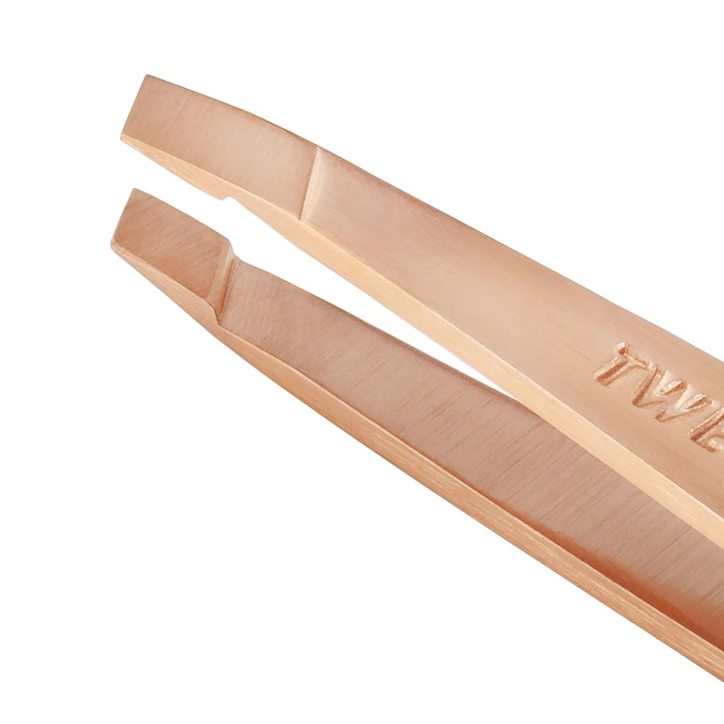 Tweezerman Rose Gold Mini Slant Tweezer - Tweezers for Eyebrows, Travel Tweezers for Eyebrows, Facial Hair Beauty & Personal Care Tweezerman