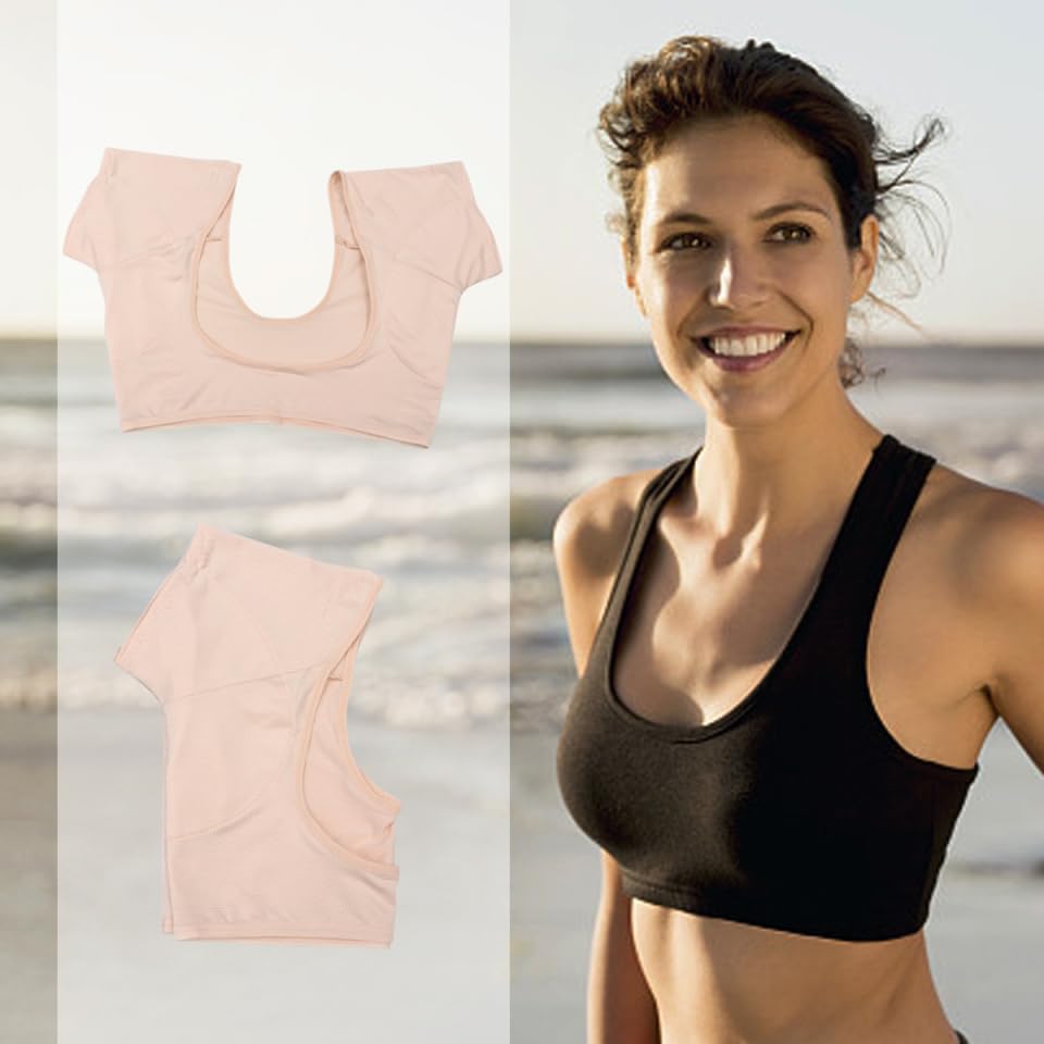 ARTIBETTER Women's Underarm Sweat Vest Guard, Washable Shield for Ladies (M) - Yellow Beauty and Personal Care ARTIBETTER