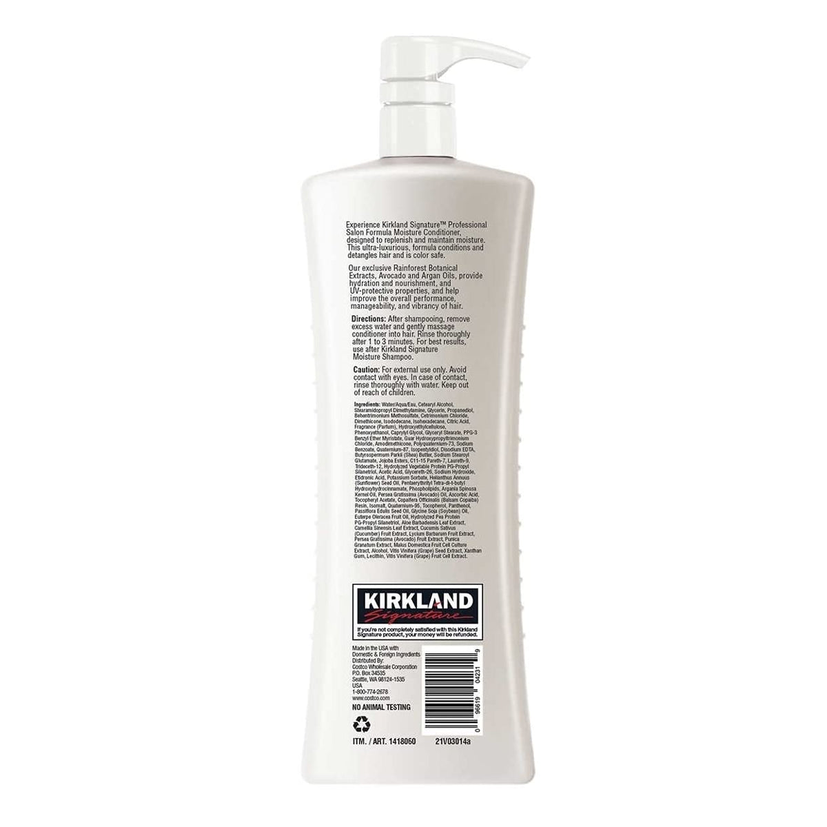 Kirkland Signature Moisture Conditioner, 33.8 Fluid Ounce Beauty & Personal Care KIRKLAND