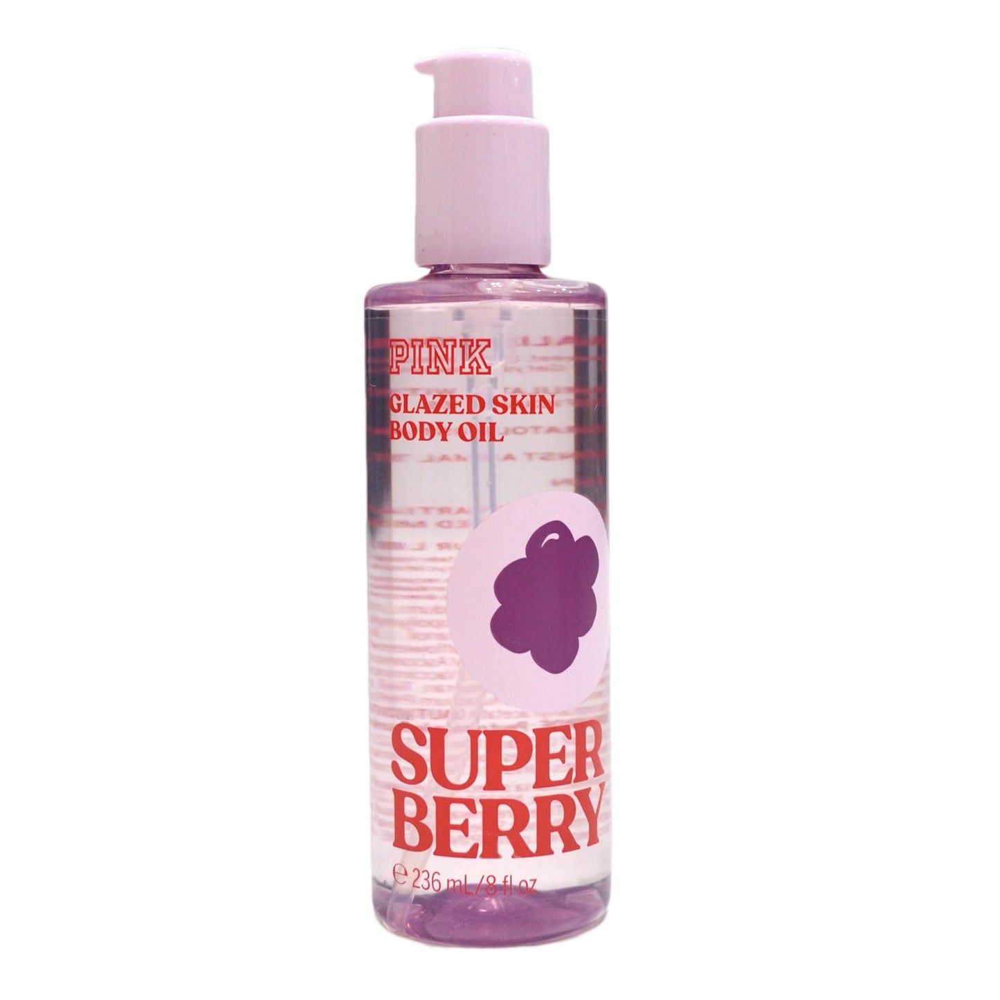 Victoria's Secret Pink Glazed Skin Body Oil 8 Fl Oz (Super Berry) Beauty & Personal Care Victoria's Secret
