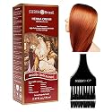Surya Brasil All Natural HENNA Hair Color CREAM Plant Extracts, Semi-Permanent for Grey Coverage (with Brush) Brazil (REDDISH DARK BLONDE) Beauty & Personal Care Surya Brasil