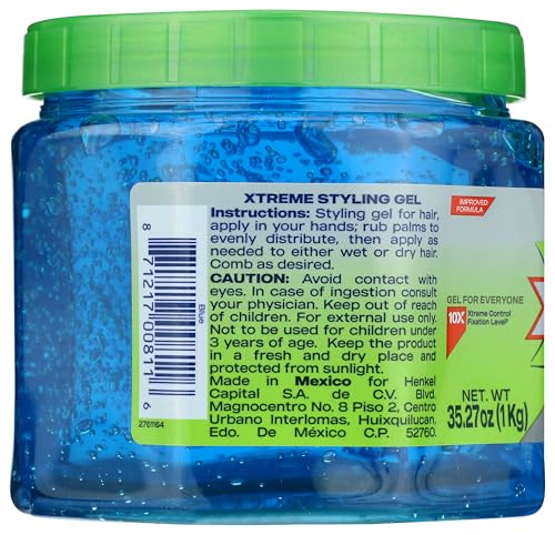 Xtreme Professional Wet Line Styling Gel Extra Hold Blue, 35.26 oz Beauty & Personal Care Wetline