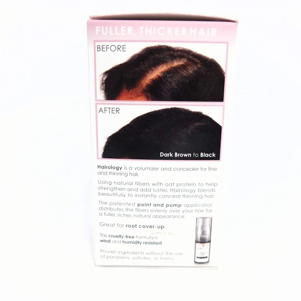 Hairology Hair Building Thickening Fibers, Black, 0.2 Ounce Beauty & Personal Care Hairology