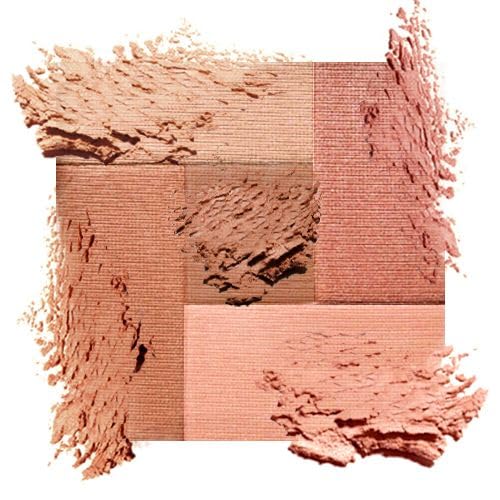 Palladio 2 In 1 Mosaic Powder Blush and Bronzer Silky Smooth Face Makeup Pressed Five Color Hues from Shimmering Pinks to Golden Browns Rich Pigmented Beauty & Personal Care Palladio