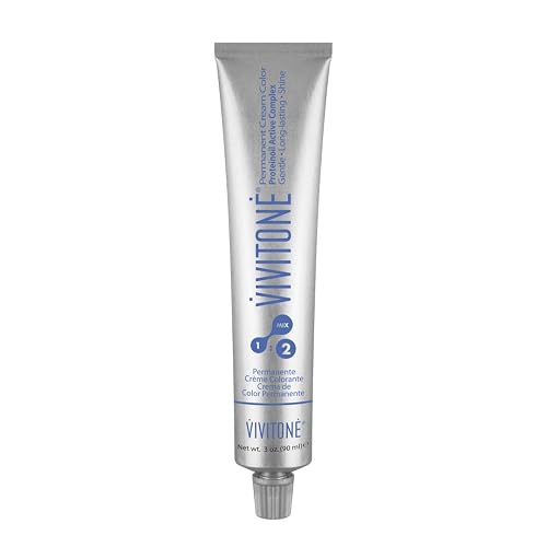 Vivitone Permanent Cream Color (5SC Light Chocolate Brown) 3oz. - 100% Grey Coverage, Long Lasting Shine, Made in Italy. Beauty & Personal Care Vivitone