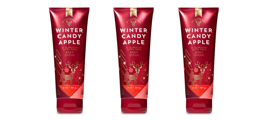 Bath & Body Works Winter Candy Apple Ultra Shea Body Cream - 2018 Edition - Lot of 3 Beauty & Personal Care Bath & Body Works