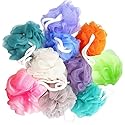 10 Pack of Bath Loofah Shower,Small Size Sponge Pouf Body Scrubber Exfoliator Scrubber Ball,Mesh Bath and Shower Sponge for Kids Women Men Body Wash Beauty & Personal Care Meirrnyyu