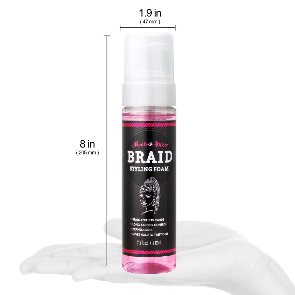Nicole & Alyssa - Braid Foam and Loc/Twist Gel Combo (7.2oz Foam + 7.9oz Gel) Beauty & Personal Care Nicole & Alyssa