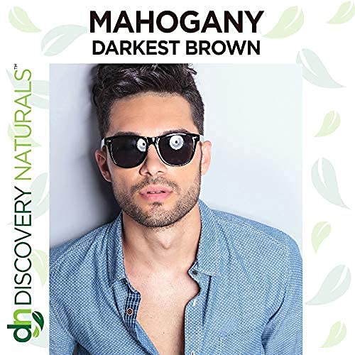 Mahogany Darkest Brown Henna Hair Color For All Kit | 100% All Natural Hair Dye & Beard Dye Powder Kit Organic, Herbal & Vegan Chemical & Cruelty Free Beauty & Personal Care Discovery Naturals