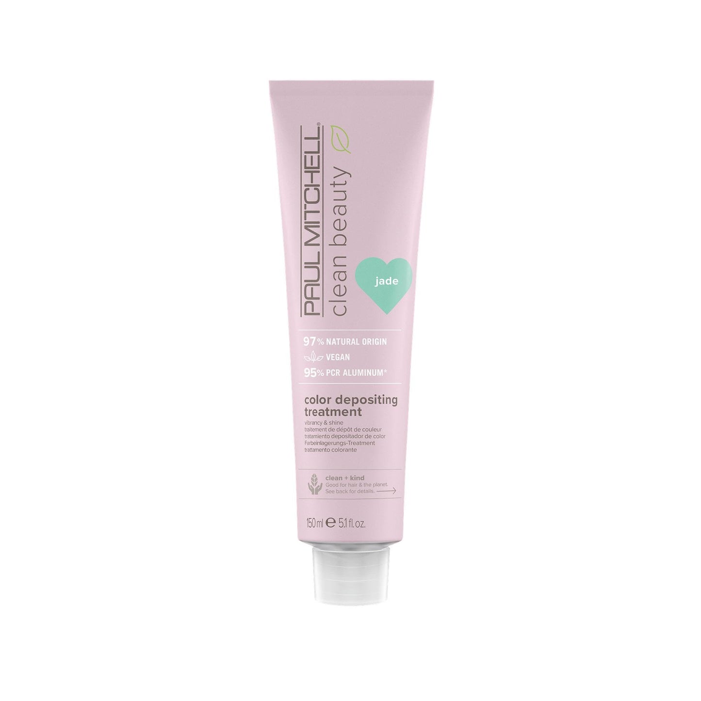 Paul Mitchell Clean Beauty Color-Depositing Treatment, For Refreshing + Protecting Color-Treated Hair 5.1 oz, Jade Beauty & Personal Care Paul Mitchell