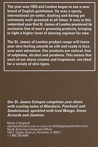 St James of London Mandarin & Patchouli Cologne Beauty & Personal Care St James of London