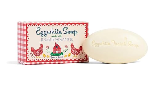 Kalastyle EGGWHITE & ROSEWATER Facial Soap | Removes Makeup | Tightens Pores | Softens Skin | 1.76 ounces / 50 grams Beauty & Personal Care Kalastyle