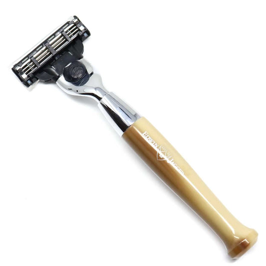 Edwin Jagger Diffusion Series Chrome Plated Handler for the Gillette Mach3 Razor (Tan) Beauty and Personal Care Edwin Jagger