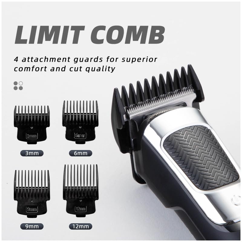 GLESVOWIO Professional Hair Clippers for Men Cordless & Corded - Barber Rechargeable for Cutting Beard and Body Grooming Kit for Household 9000RPM 4 Beauty and Personal Care GLESVOWIO
