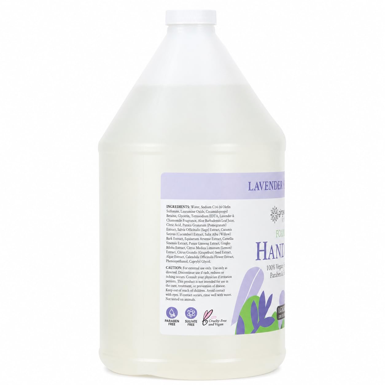 Ginger Lily Farms Botanicals All-Purpose Foaming Hand Soap Refill, 100% Vegan & Cruelty-Free, Lavender Chamomile Scent, 1 Gallon (Pack of 4) Beauty & Personal Care Ginger Lily Farms