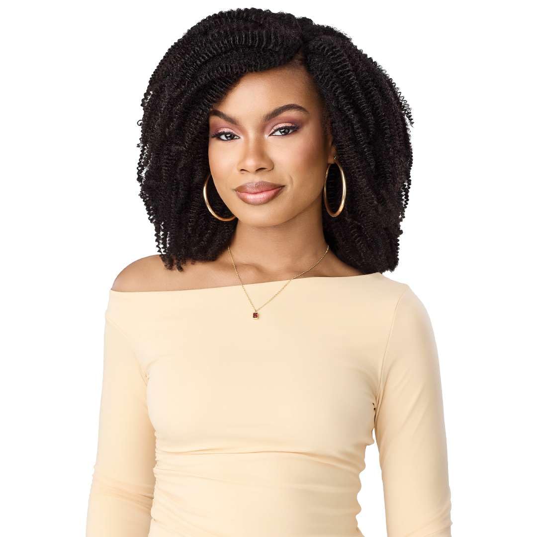 Outre X-Pression Human Bulk - Springy Afro Bulk 16" 3X (OFF BLACK 1B)