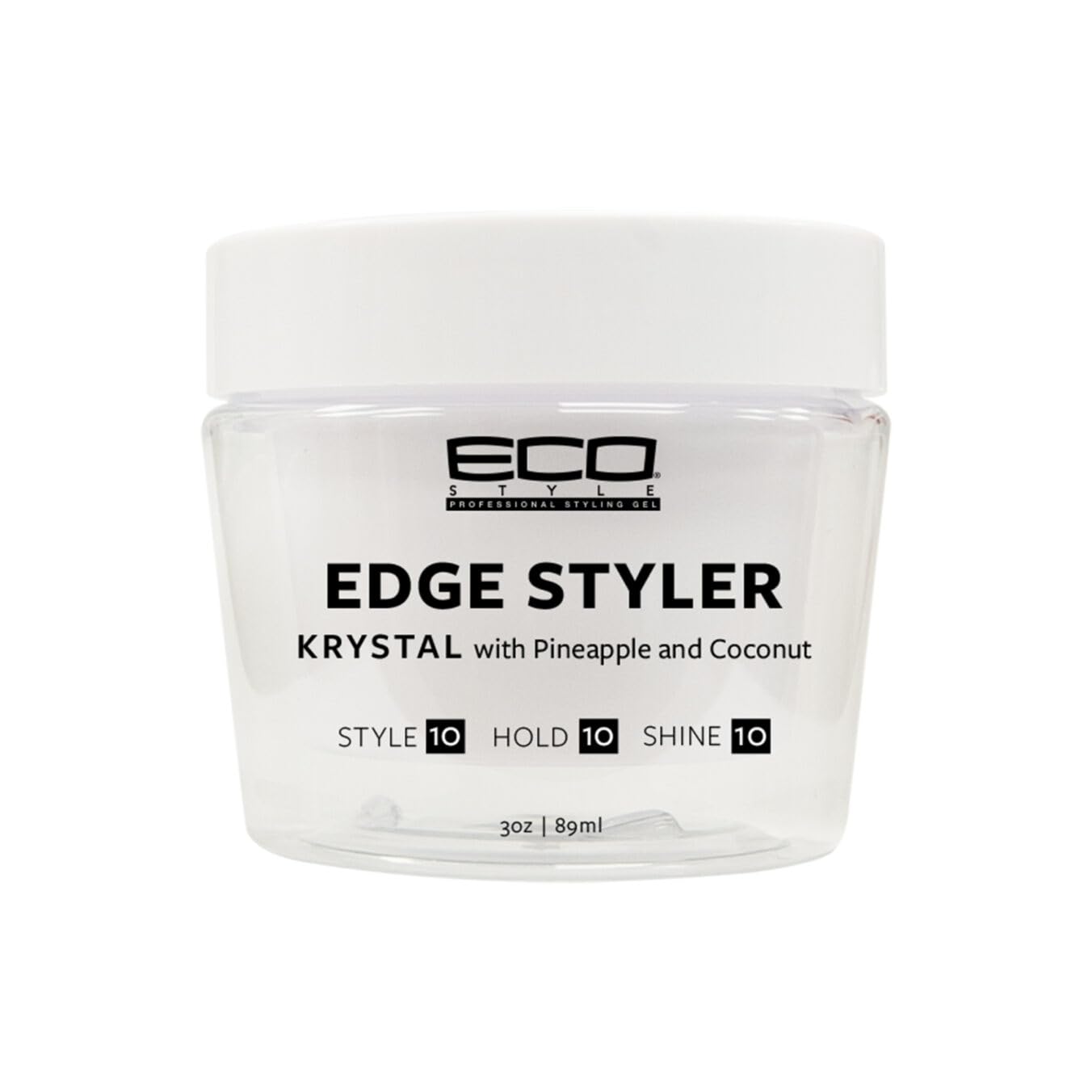 Eco Style Krystal Styling Pomade with Pineapple & Coconut - Lightweight Hold, Shine & Frizz Control, 3 oz Beauty & Personal Care Eco Style