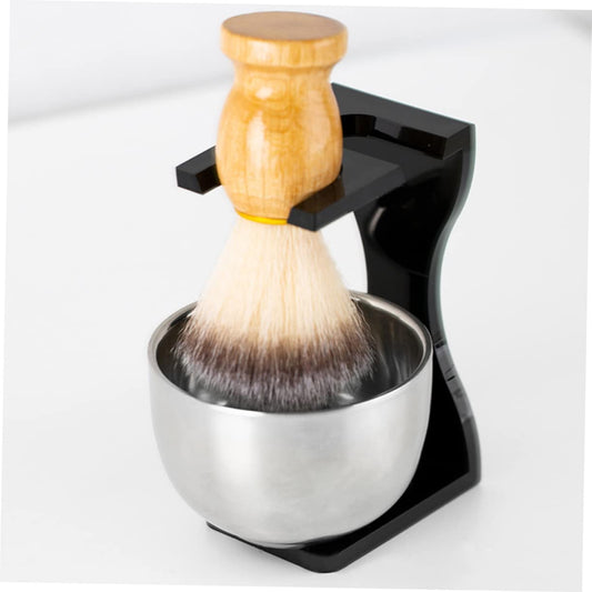 gklwVSlwv 1set Beard Brush Stand Shaving Bowl and Holder for Men Rack for Convenient Storage and Drying Men's Grooming Tool for Daily Use Beauty and Personal Care gklwVSlwv