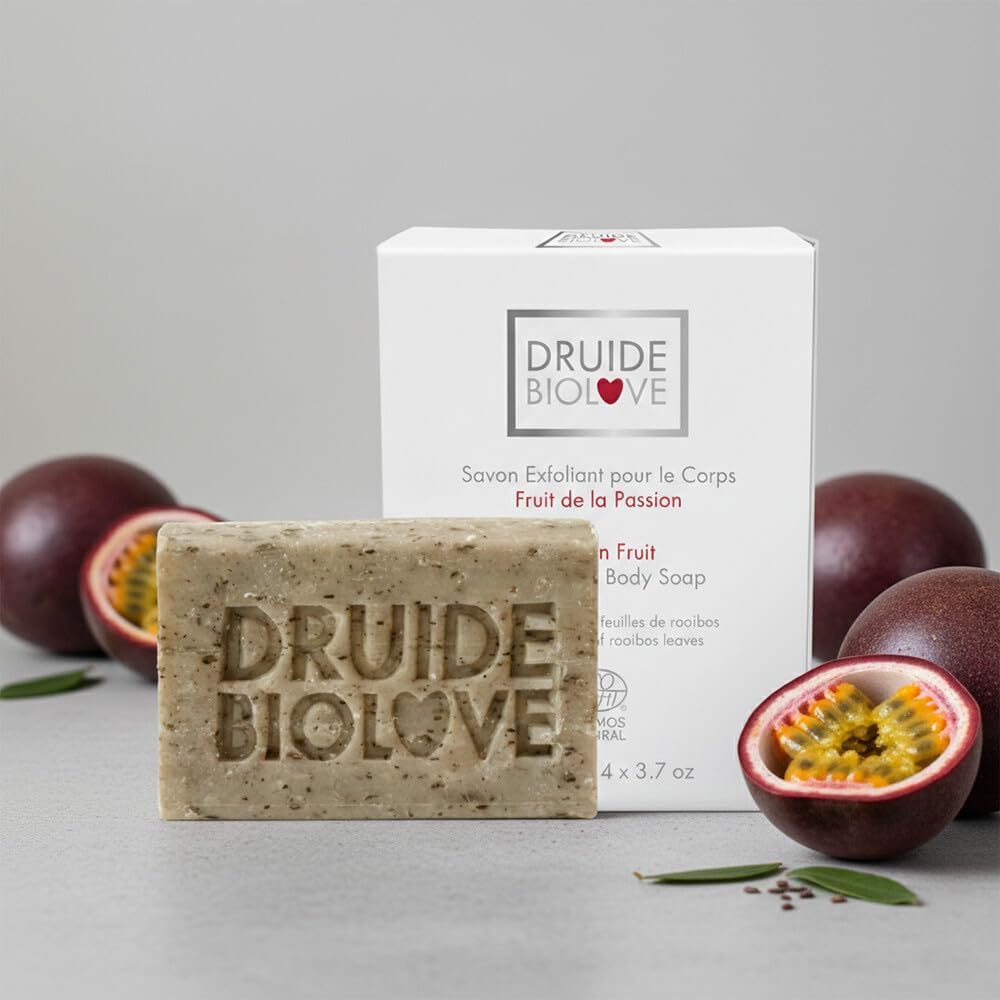 BioLove Exfoliating Body Care Women natural soap Deep Cleansing Men Soap Bar, Exfoliating Body Cleanser Scrub Including Vitamin C, Made in Canada Beauty & Personal Care DRUIDE