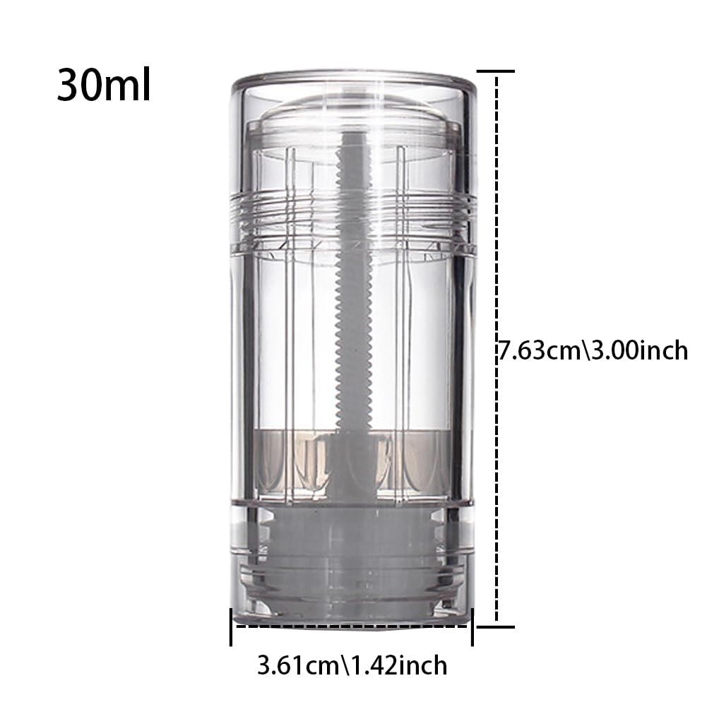 BFLCTTBD 4pcs Empty Twist Up Tubes DIY Deodorant Stick Containers Deodorant Tubes Empty Lotion Stick Tubes Empty Refillable Deodorant Containers Beauty and Personal Care BFLCTTBD