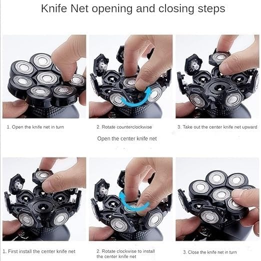 YREAJZVS Electric Shavers for Bald Men, Multifunctional 8D Bald Head Shaver 6 in 1 Electric Razor Head Shavers for Bald Men LED Display Electric Beauty and Personal Care YREAJZVS