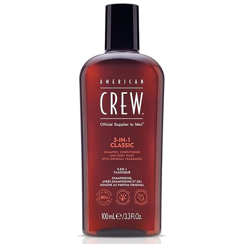 AMERICAN CREW 3 N 1 Shampoo, Conditioner and Body Wash 3.3 oz Beauty & Personal Care AMERICAN CREW