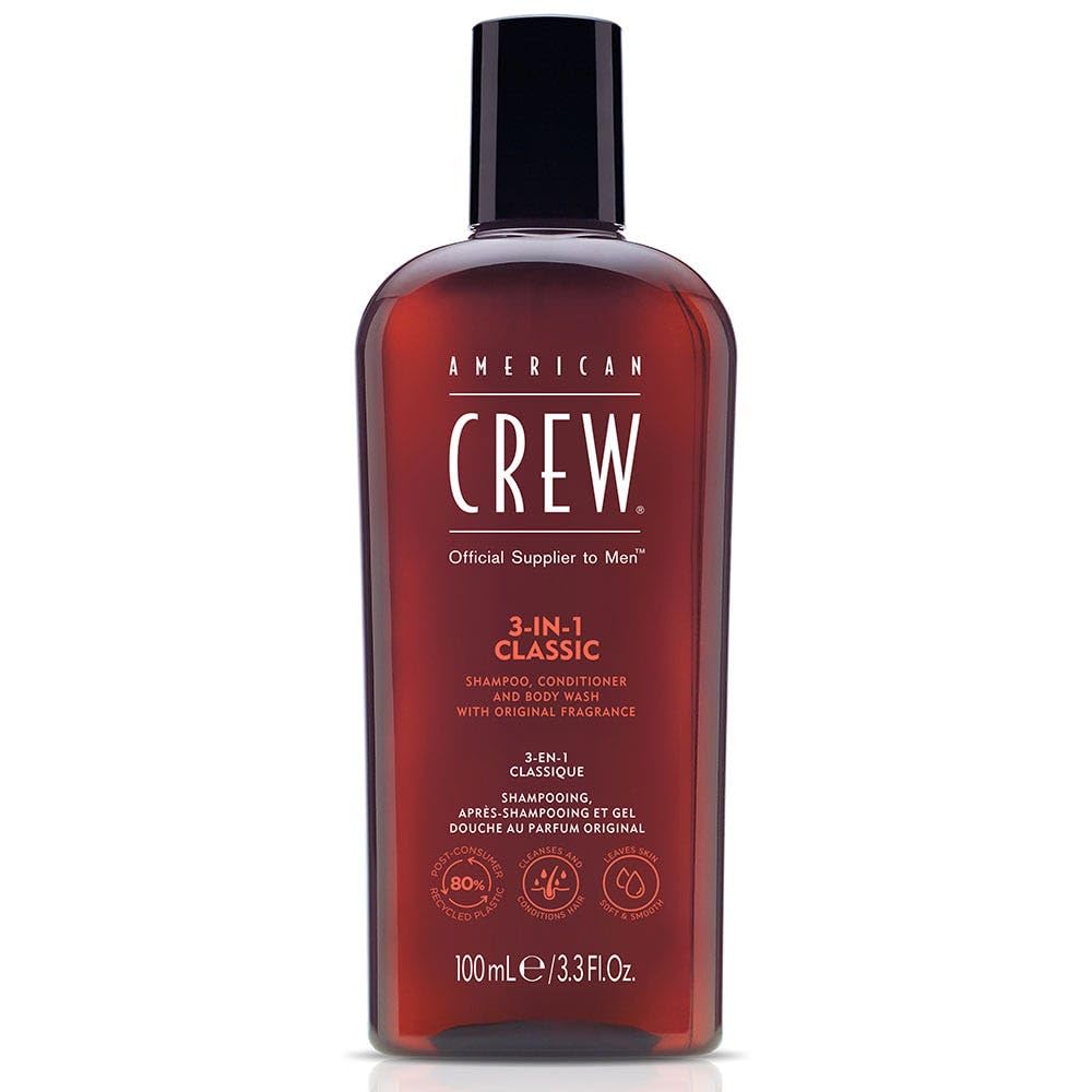 AMERICAN CREW 3 N 1 Shampoo, Conditioner and Body Wash 3.3 oz Beauty & Personal Care AMERICAN CREW