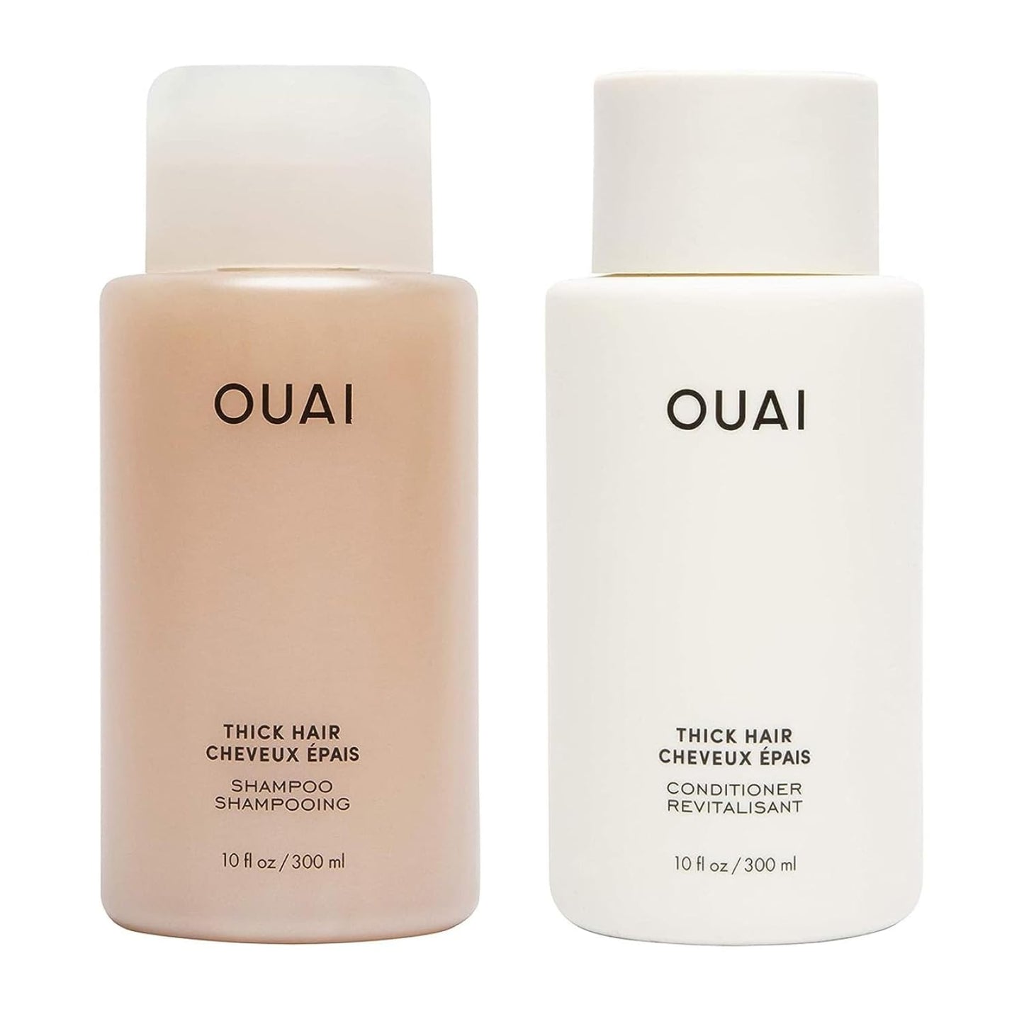OUAI Thick Hair Shampoo and Conditioner Set - Sulfate Free Shampoo and Conditioner for Thick Hair Care - Moisturizes, Strengthens & Fights Frizz Beauty & Personal Care OUAI
