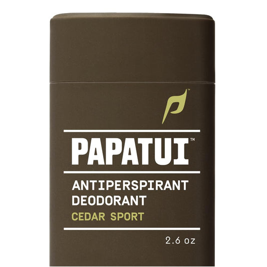 PAPATUI by Dwayne Johnson Triple Action Antiperspirant for Men - Sweat Control, Odor Neutralizer & Skin Nourishing - Cedar Sport - 2.6 oz Beauty and Personal Care PAPATUI