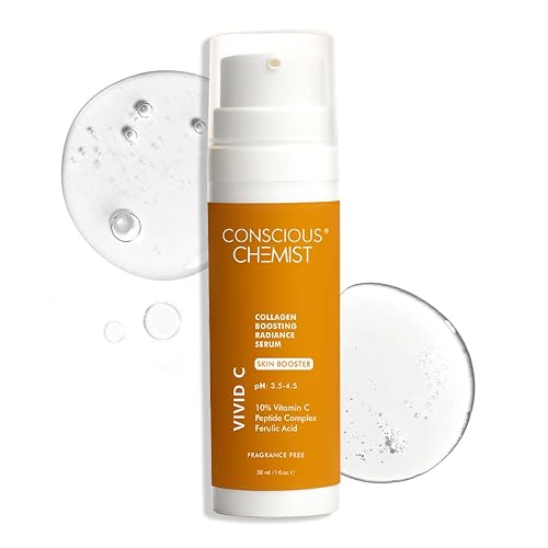 Conscious Chemist Vitamin C 10% Face Serum | 30ml | Brightening & Anti-Aging Serum with Ferulic Acid | Reduces Dark Circles, Fine Lines & Dullness | Beauty & Personal Care Conscious Chemist