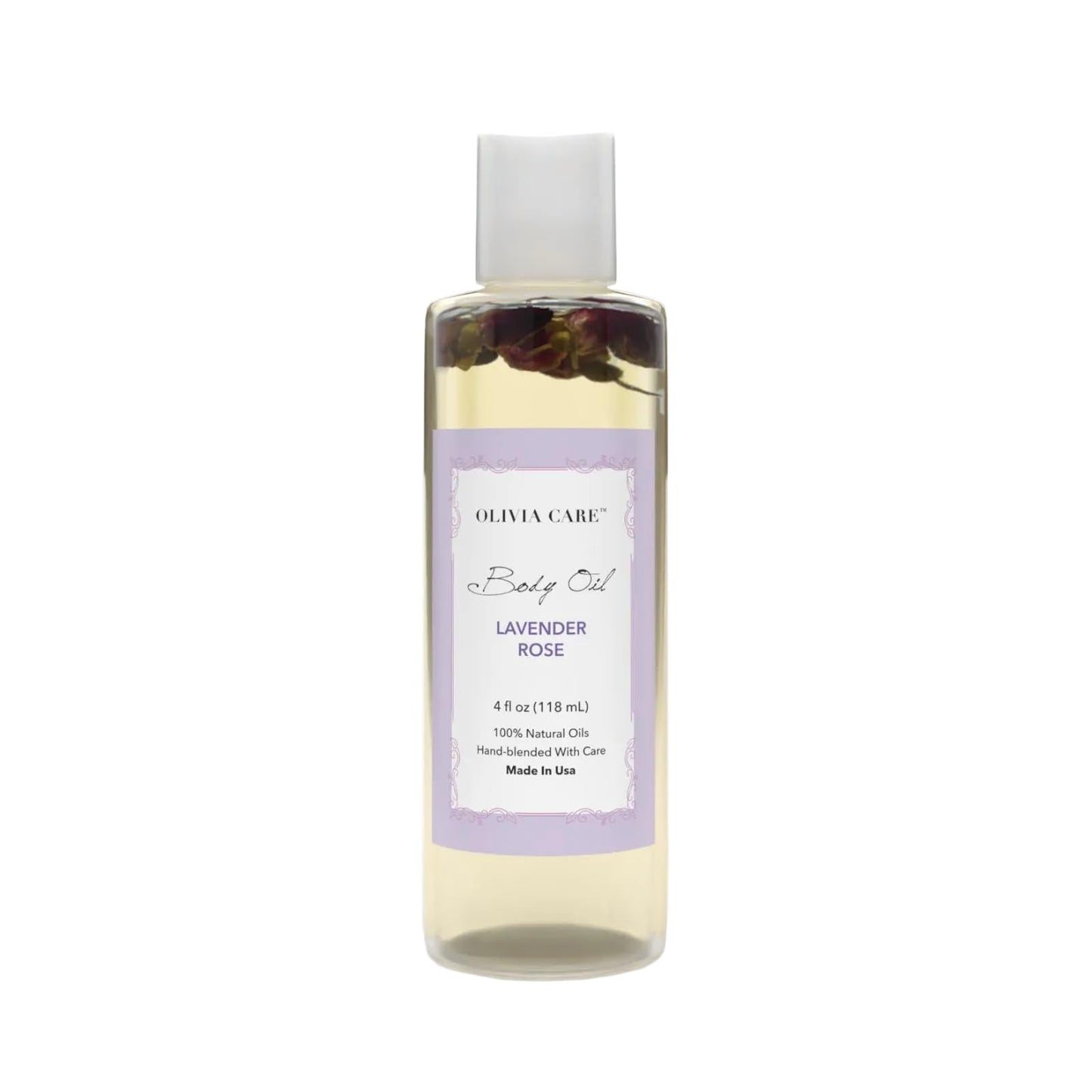 Olivia Care Body Oil Lavender Rose Vegan & Natural Perfume Oil For Women | Hydrating After Bath Oil- Infused with VITAMIN E, K & Omega Fatty Acids Beauty & Personal Care Olivia Care