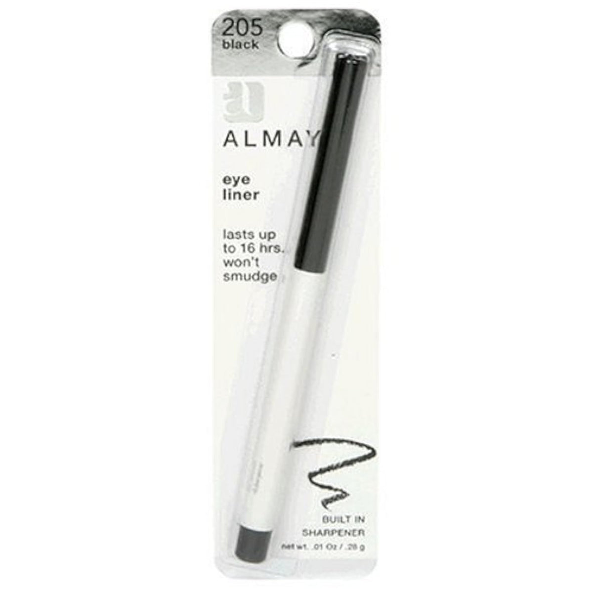 Almay Eyeliner Pencil, Black [205], 0.01 oz (Pack of 2) Beauty & Personal Care Almay