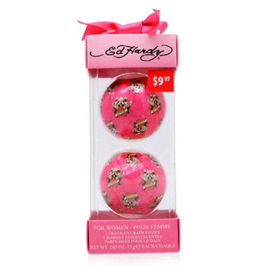 ED Hardy/Christian Audigier 2 Fragrant Bath FIZZES Set (W) Beauty & Personal Care Christian Audigier